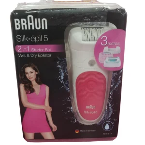 Braun Silk Epil 5 Depiladora Blanca/Rosa