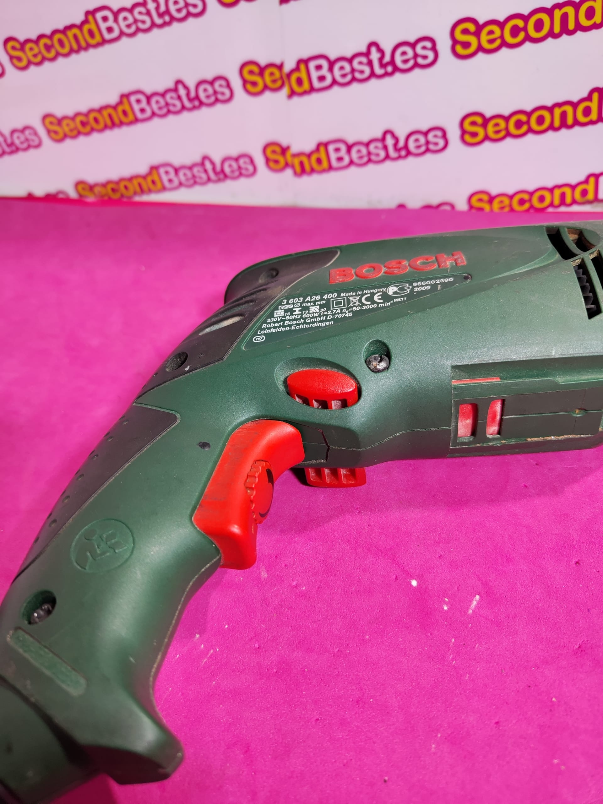 Bosch PSB 600 RE Taladro Percutor Verde Segunda Mano - Imagen 4