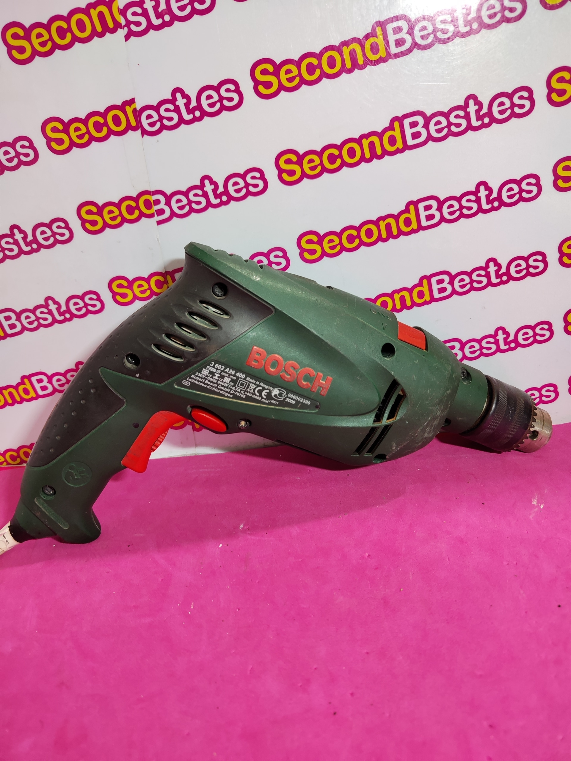 Bosch PSB 600 RE Taladro Percutor Verde Segunda Mano - Imagen 5