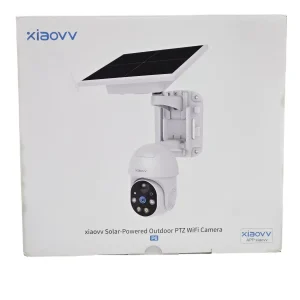 Xiaovv Solar-Powered Outdoor PTZ Wifi Camara de Vigilancia Blanca Segunda Mano