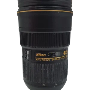Nikon Nanocrystal Coat SWM ED IF Aspherical 77 AF-S Nikkor 24-70mm 1:2.8G ED Objetivo Negro Segunda Mano