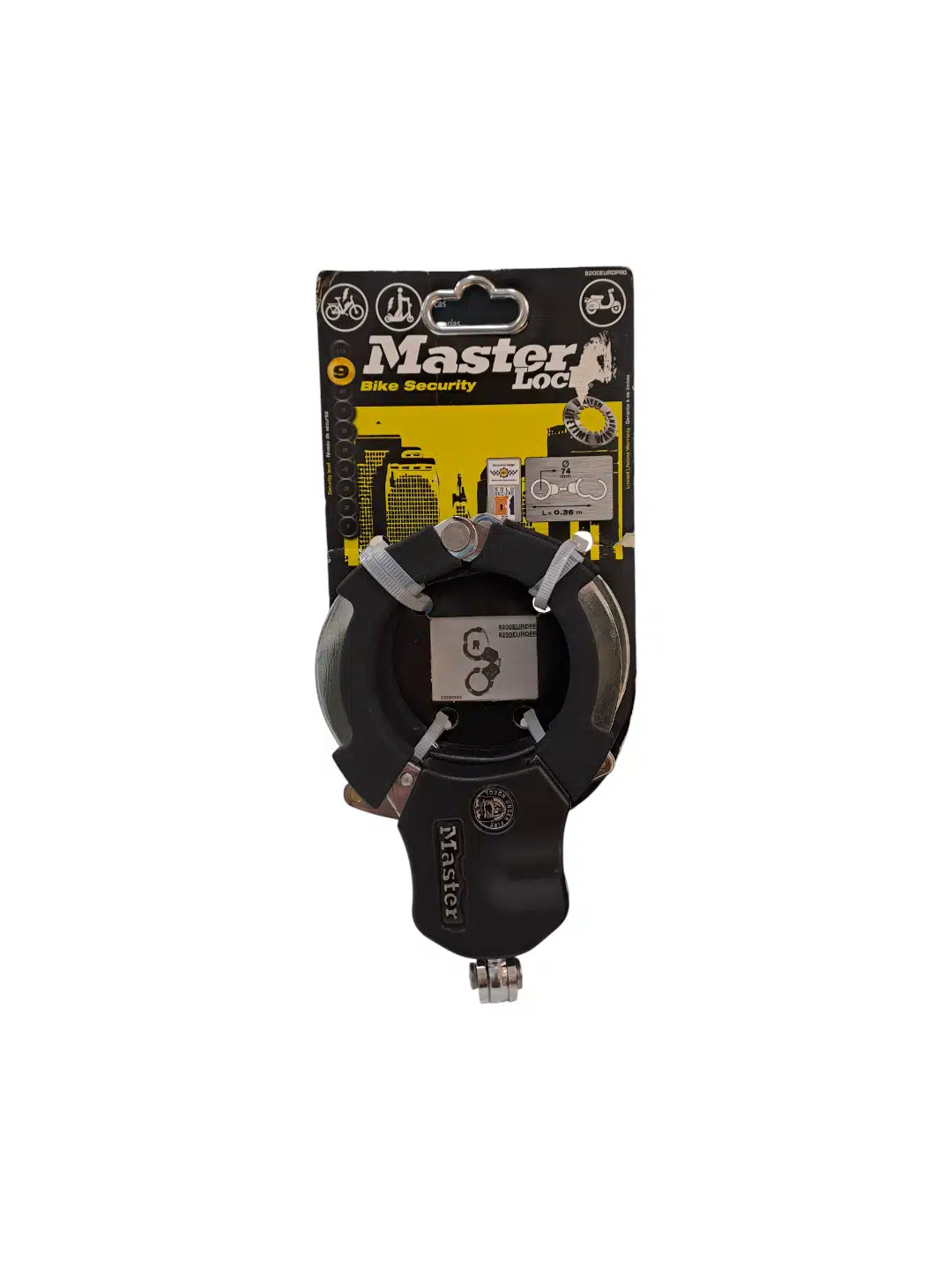 Master Lock 8200EURDPRO – Candado de Seguridad para Bicicleta Nivel 9