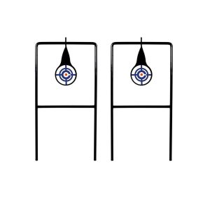 Blanco Giratorio Doble Practica de Tiro Acero Spinning