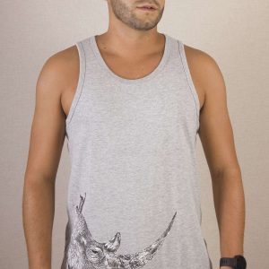 Camiseta hombre Rinoceronte de tirantes