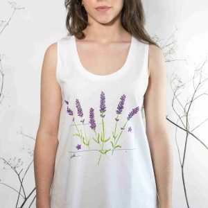 Camiseta mujer Lavanda de tirantes