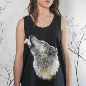 Camiseta mujer Loba de tirantes
