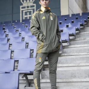 Pantalón Chándal Técnicos Real Oviedo 24/25 Verde