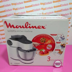 Robot Pastelero MOULINEX Wizzo 700W Blanco Segunda Mano