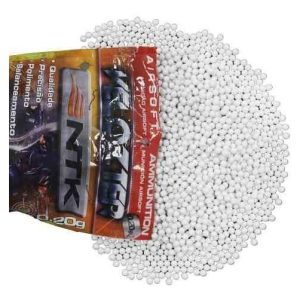 Balines Plásticos Airsoft Bbs 6mm Ntk 2000u 0.12g