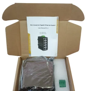 Hereta Gigabit Ethernet Switch 5 12 48VDC Port 10/100/1000 Negro