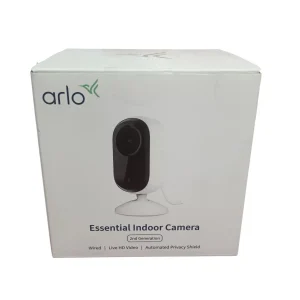 Arlo Essential Indoor Camera 2nd Generación Cámara de Interior con Cable Blanca