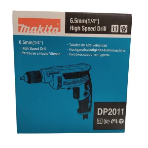 Makita DP2011 17772K 6.5mm (1/4″) Taladro de Alta Velocidad Verde