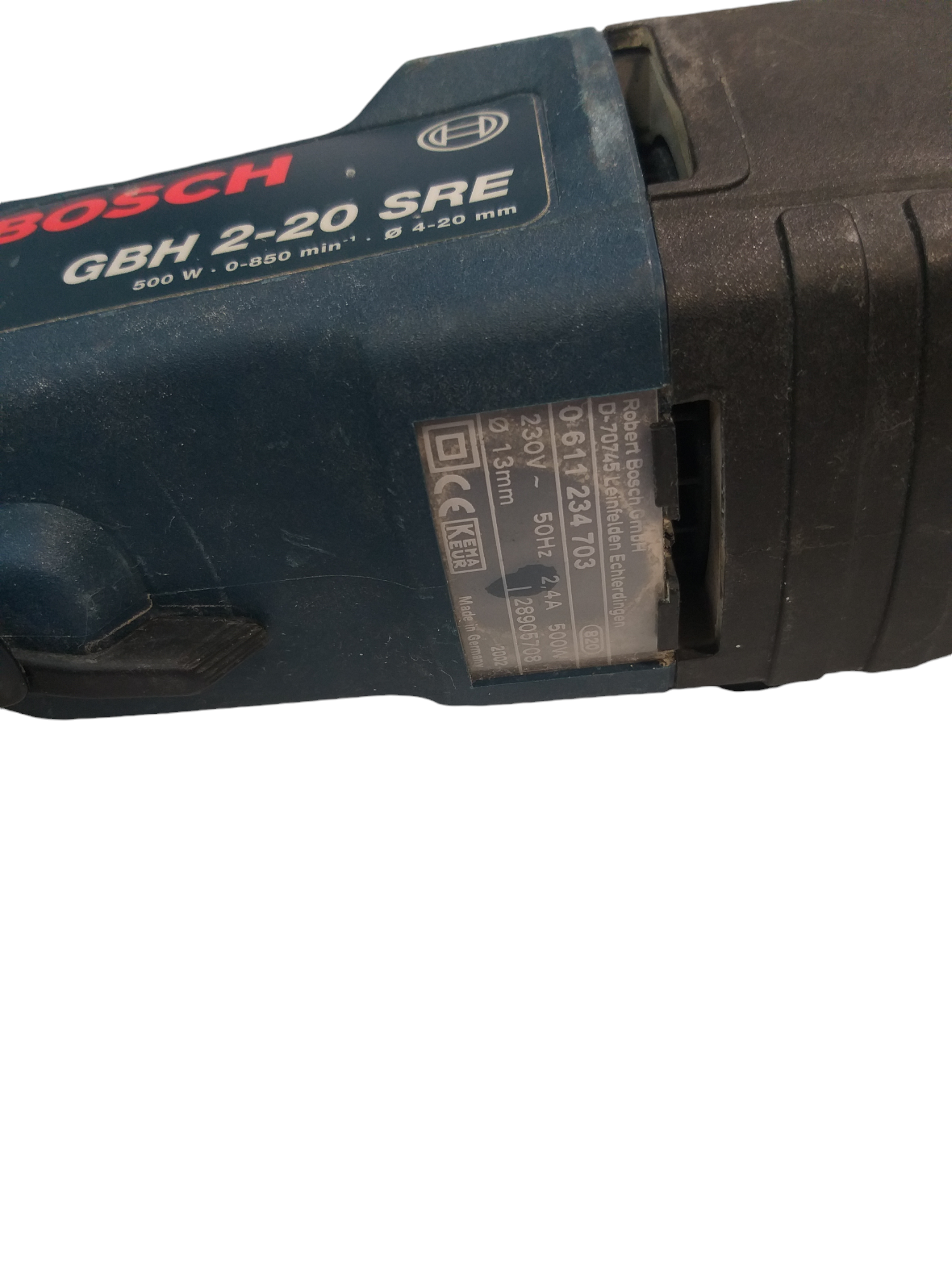Bosch GBH 2-20 SRE Martillo Perforador Verde Segunda Mano - Imagen 3