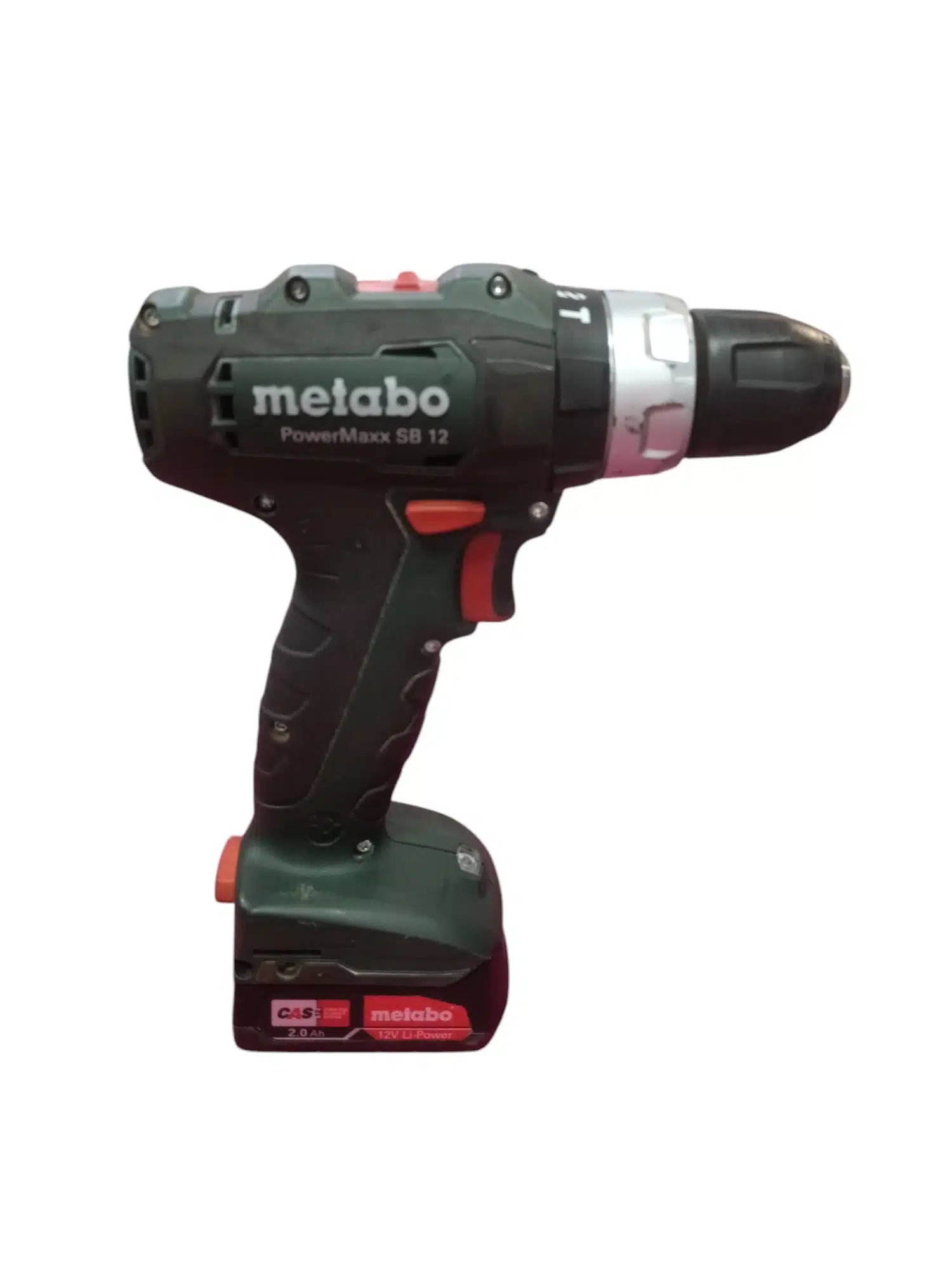 Metabo PowerMaxx SB 12 12V 2.0AH Taladro Atornillador Percutor Verde con 2 Baterías Segunda Mano - Imagen 3