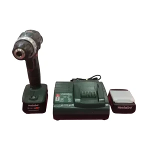 Metabo PowerMaxx SB 12 12V 2.0AH Taladro Atornillador Percutor Verde con 2 Baterías Segunda Mano