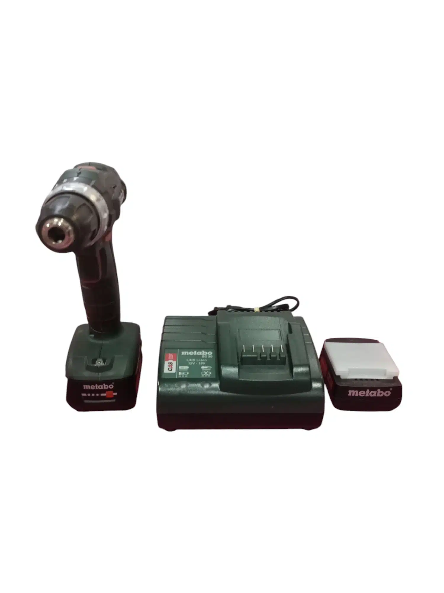 Metabo PowerMaxx SB 12 12V 2.0AH Taladro Atornillador Percutor Verde con 2 Baterías Segunda Mano - Imagen 2
