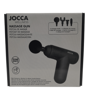 Jocca 2177 Pistola de Masaje Para Relajación y Recuperación Muscular Negra