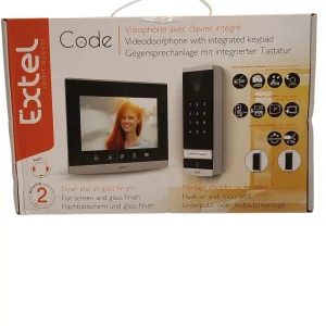 Extel Code Connect Videoportero 2 Hilos 7″ Negro