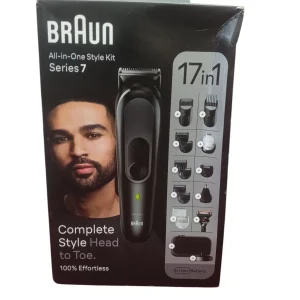 Braun Series 7 17 in 1 MGK7491 Cortapelos a Batería Negra