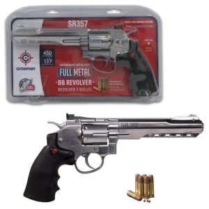 Revolver SR357 Silver BBs CO2 4.5mm 450fps Crosman