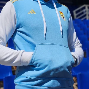 Sudadera Capucha Hombre 25/26 Azul Celeste