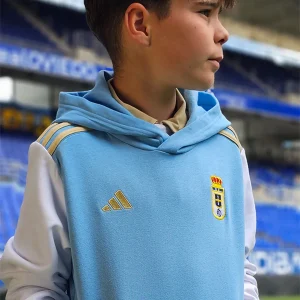 Sudadera Capucha Niño 25/26 Azul Celeste