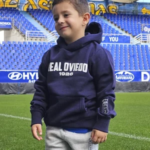 Sudadera Capucha Niño Real Oviedo Marino