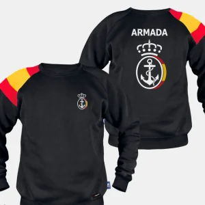 Sudadera Negra Con Bandera "ARMADA"