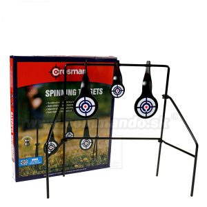Blanco Giratorio Doble Practica Tiro Acero Spinning Crosman