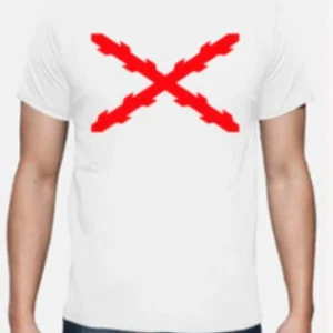 Camiseta Borgoña blanca