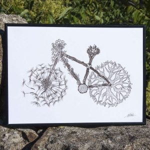 Dibujo Bici Naturaleza