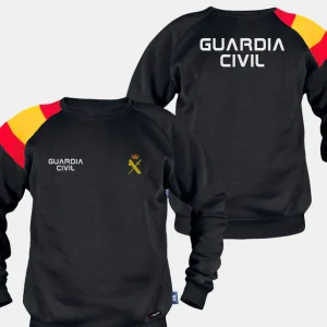 Sudadera Negra Con Bandera "GUARDIA CIVIL"